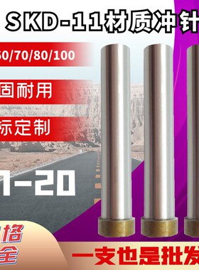 SKD11冲针T冲冲头1/2/3/4/5/6/7/8/9/10/12/16-20*60/70/80/100