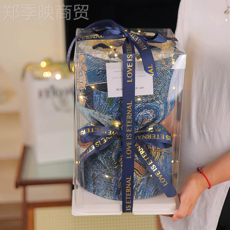 k男生生日t物实用仪式感袜子花纪束礼FXO盒送男友老公念日情礼人