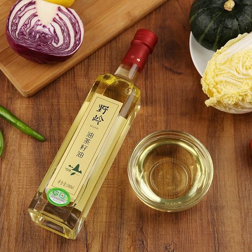 有机油茶籽油低温冷榨一级茶籽油高烟点不油食用油煎炒烹炸500mL