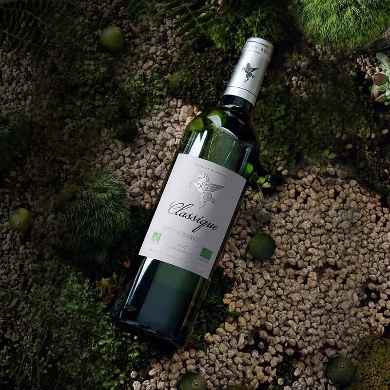 翡马经典有机干白葡萄酒法国波尔多AOC级送礼自饮750ml单支礼盒