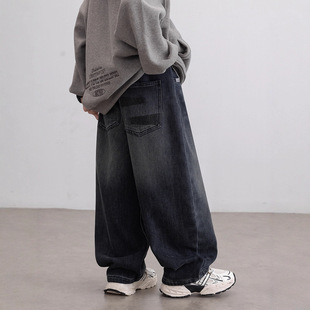 秋冬款 子大男孩冬装 2025新款 一体绒加厚裤 儿童冬季 男童加绒牛仔裤