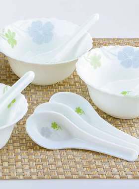 【白玉玻璃瓷汤匙调羹系列】chinbull OPAL GLASSWARE 免洗洁精餐