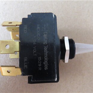 24VOLT进口美国CARLING带灯钮子开关8脚3档摇头电源开关孔径12MM