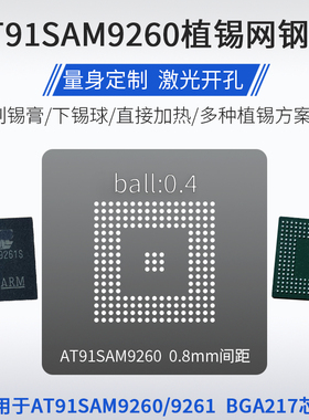 AT91SAM9261 AT91SAM9260B 微控制器单晶片BGA217芯片植锡网钢网