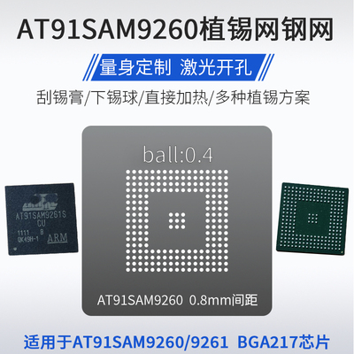 AT91SAM9261 AT91SAM9260B 微控制器单晶片BGA217芯片植锡网钢网