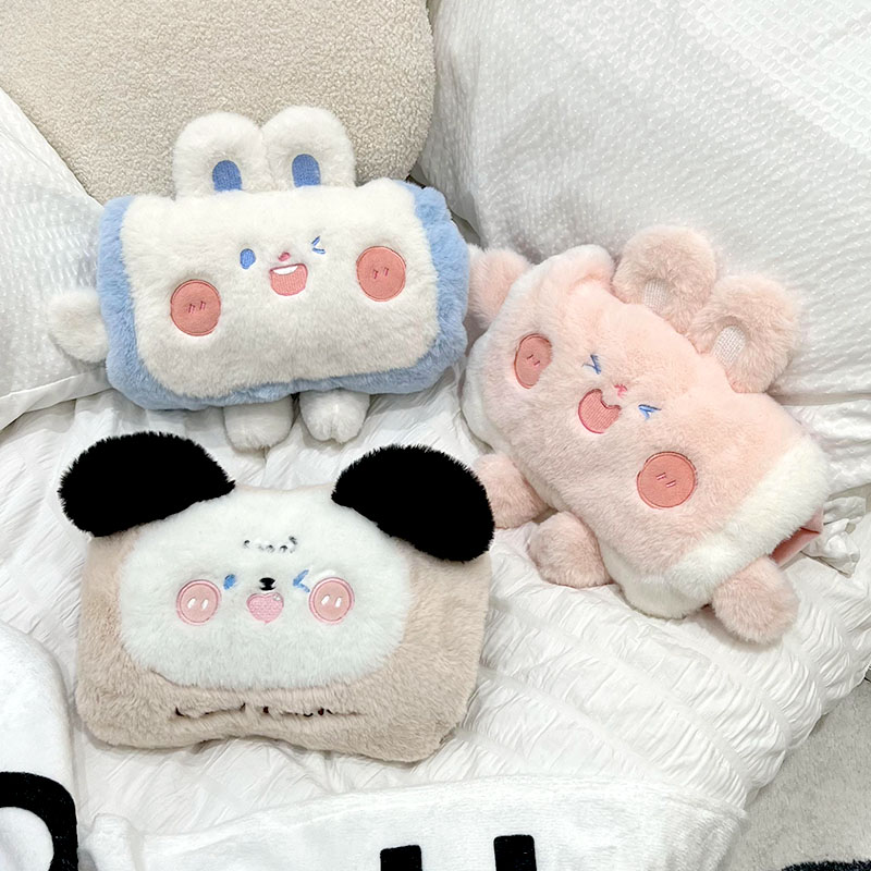热水袋充电防爆暖水袋女冬季暖被窝儿童可爱卡通毛绒暖宝宝暖手宝