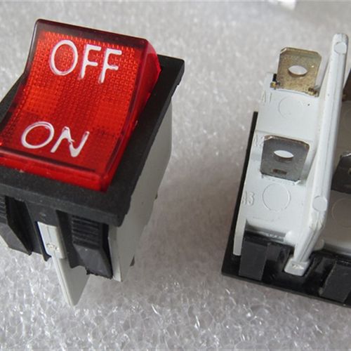 库存2641A进口法国APEM1翘板开 关 4脚2档带灯翘板摇臂开