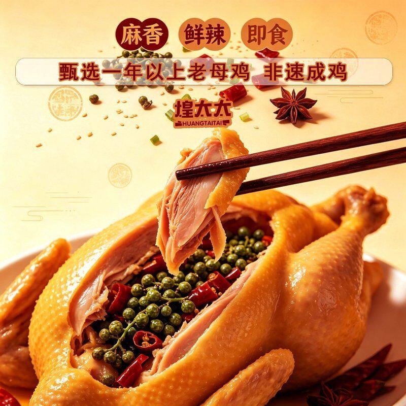 【宠粉】煌太太四川特产椒麻鸡藤椒熟食真空包装开袋即食私房菜走