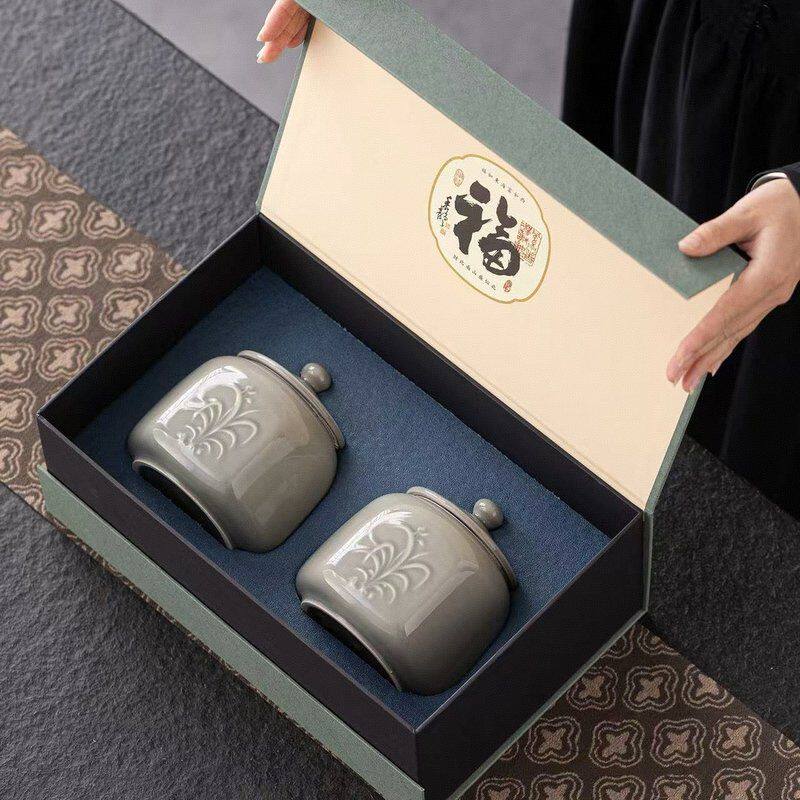 福系列 高山绿茶 毛尖 今年新茶 精美双陶瓷罐装(赠礼盒)