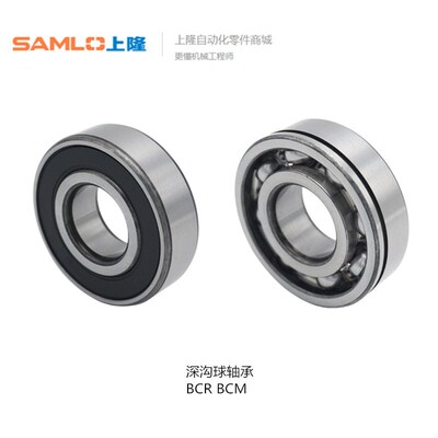 橡胶密封/带卡簧深沟球轴承BCR BCM BCR-A30-D42 BCM-A90-D160