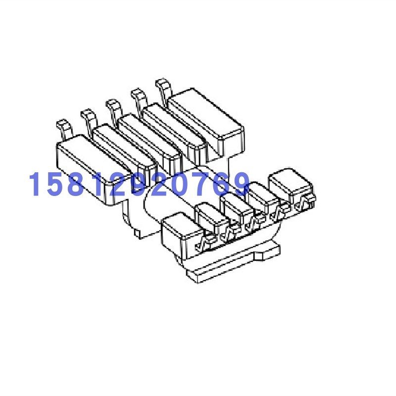 EPC13三相变压器磁芯EPC13单边加宽骨架贴片5+5 EPC13安规骨架