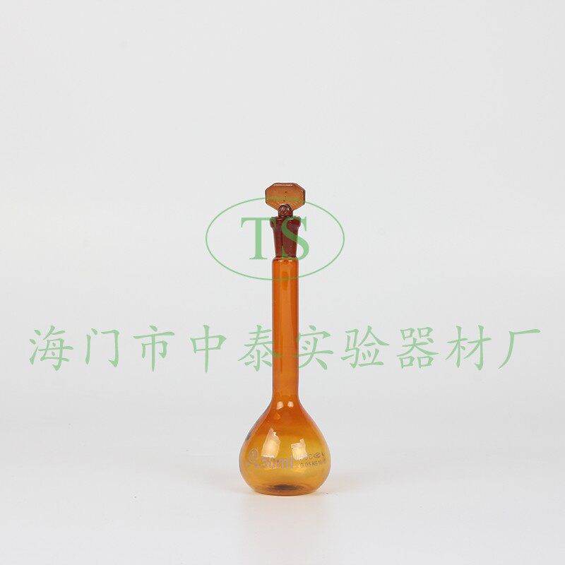 华鸥 A级 玻璃棕色容量瓶5ml 10ml 25ml 50ml 100ml 200ml 250ml