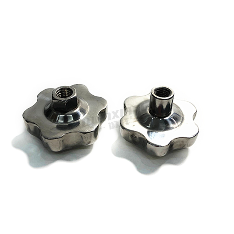 304不锈钢梅花手轮螺母五星六角把手圆形手柄星型球头锁紧螺丝