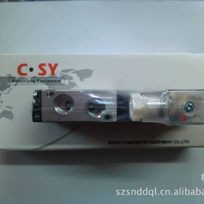 C.SY申一电磁阀SY4V210-08二位五通UNI-D气动开关AC220V换向DC24V