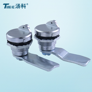 配电箱门锁垃圾箱锁一字转舌锁控制柜锁防水带盖圆柱锁电柜三角锁