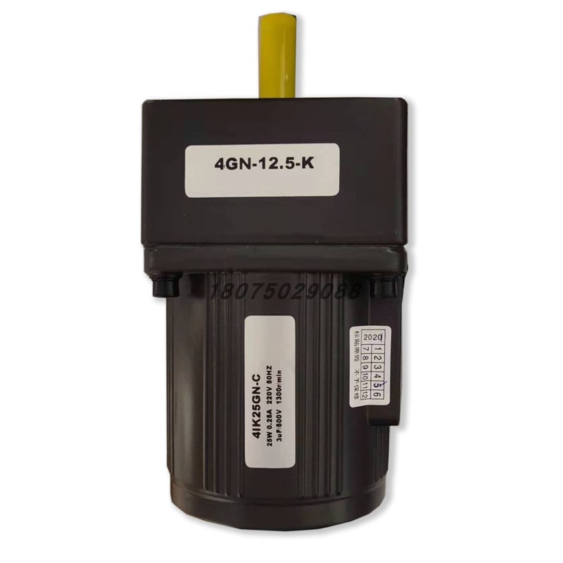 25W定速调速电机马达齿轮箱减速机4IK25GN-C/4GN12.5K