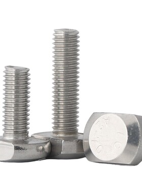 304不锈钢T型槽用螺栓GB37压板螺丝A2-70全牙M5M6M8M10M12