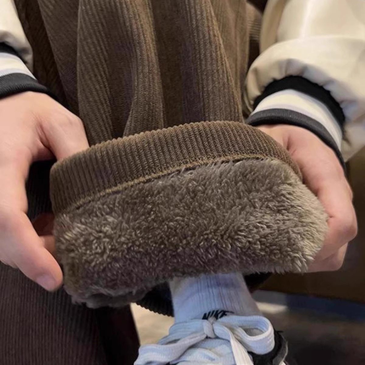 加厚加绒羊羔绒休闲裤男女秋冬款宽松棉裤灯芯绒卫裤直筒阔腿长裤,男装,休闲裤,淘宝优惠券,粉丝福利购,淘宝优惠卷