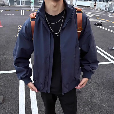 春秋季飞行员夹克外套男款高级感