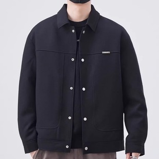 百搭翻领休闲冬装 2025秋冬季 轻薄款 短款 外套上衣 夹克羽绒服男士