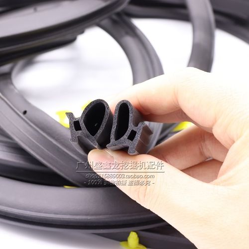 挖掘机配件防尘防水胶条/密封条/驾驶室门窗胶条适用小松日立卡特