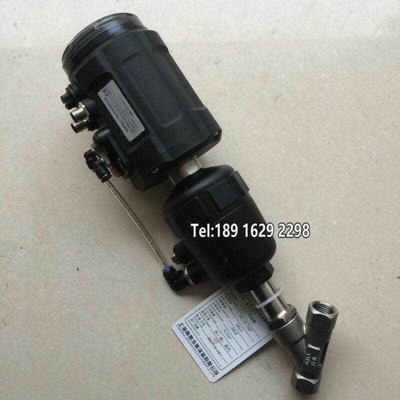 气动比例角座阀DN20不锈钢304内螺纹丝口智能Y型宝德式角阀Y611F