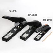 钉书 1000加厚按键式 甄选旗文STD重型省力订书机可订100 210张HS