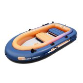 甄选皮划艇双人闪充一体船pvc冲锋舟加厚底钓鱼船家用便携橡皮艇