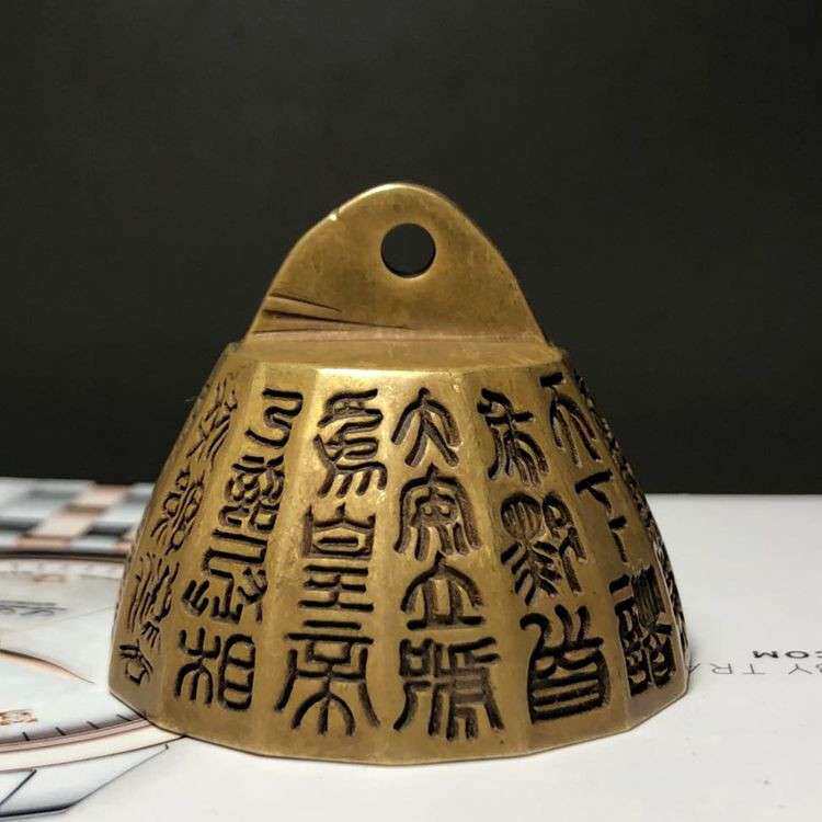 秦诏文权铜权秦始皇度量权实心纯铜文镇压纸镇尺文房铜器把玩件