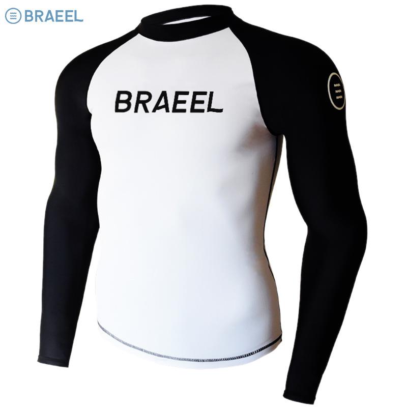 barrel泳衣男士冲浪服分体速干紧身潜水服长袖长裤直销水母浮潜服