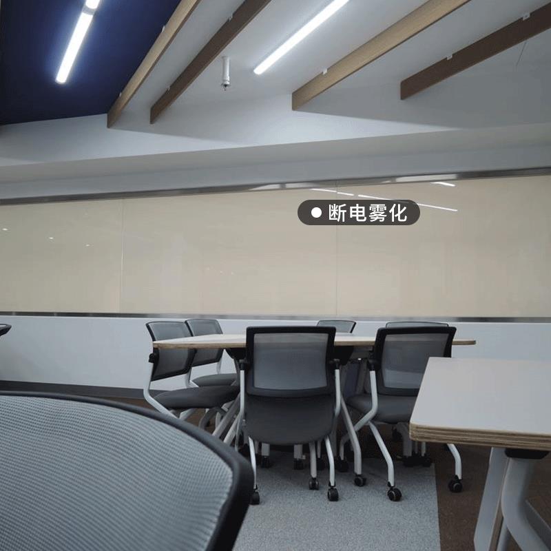 PDLC智能调光贴膜电控玻璃夹胶调光膜自贴隔断变色雾化玻璃膜厂家