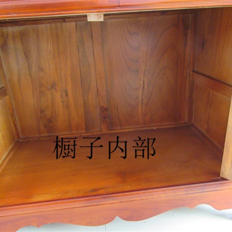 实木餐边柜厨房柜中式茶水柜家用 茶柜碗柜餐边桌微波炉柜储物柜
