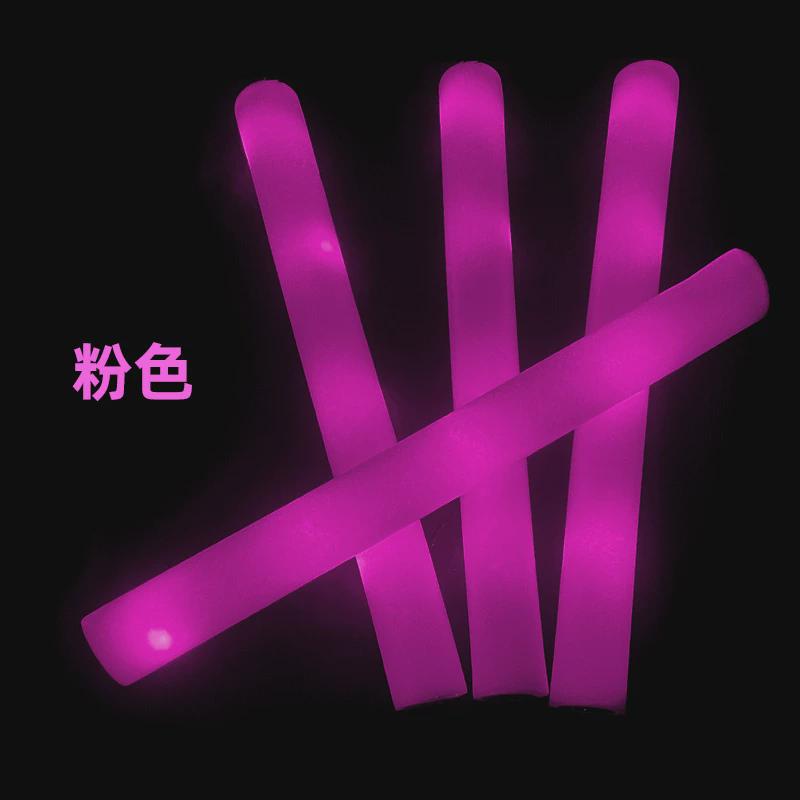 网红演唱会荧光棒酒吧助威道具炫彩荧光棒发光棒夜市地摊银光棒