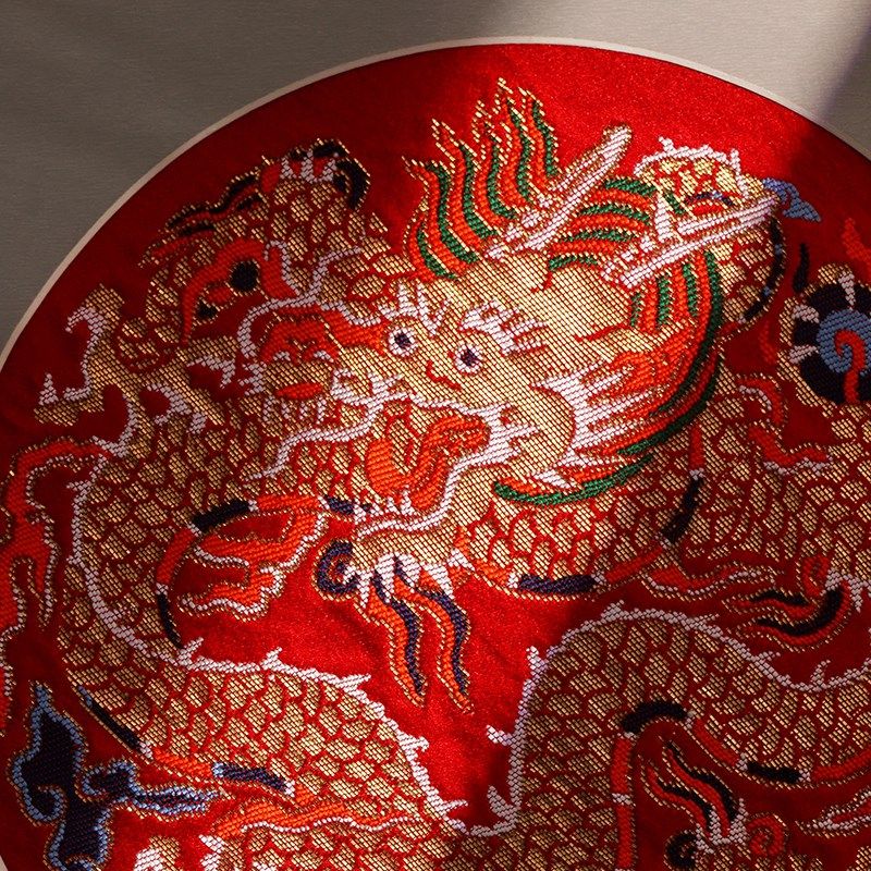 南京云锦研究所中国非遗龙年镜框装饰画挂画送朋友送领导长辈升迁