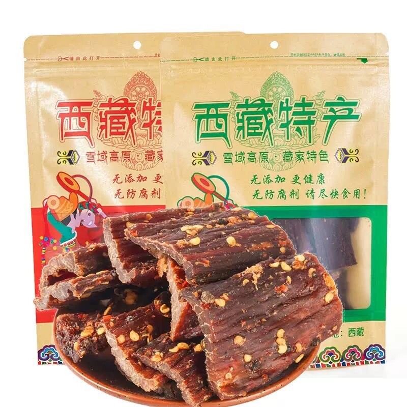 西藏特产风干牦牛肉干风味香辣手撕正宗高原牛肉味麻辣休闲零食