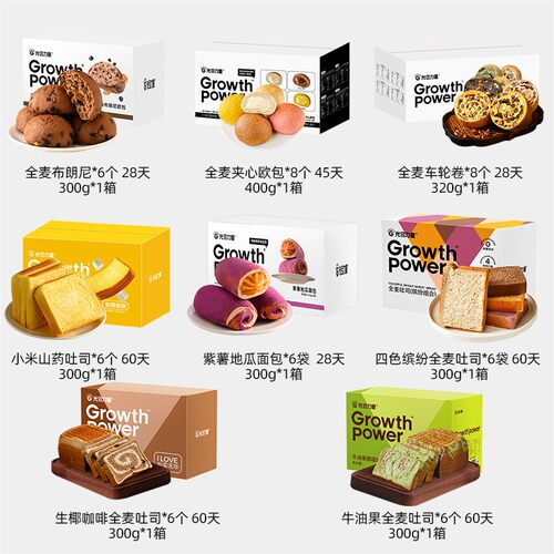 【手动加购  任选4件】光合力量全麦面包夹心欧包美味早餐吐司零
