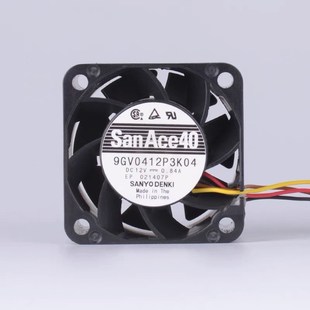 12V 正品 9GV0412P3K061 J22 4028散热风扇0.84A 三洋9GV0412P3K04