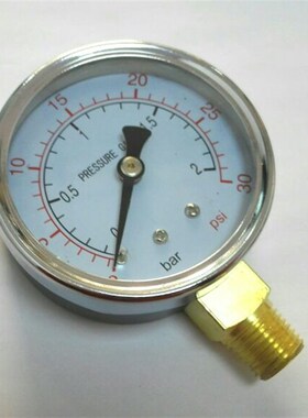 pressure gauge 0-2bar 30psi 直径60mm 压力表 可测空气或者水压