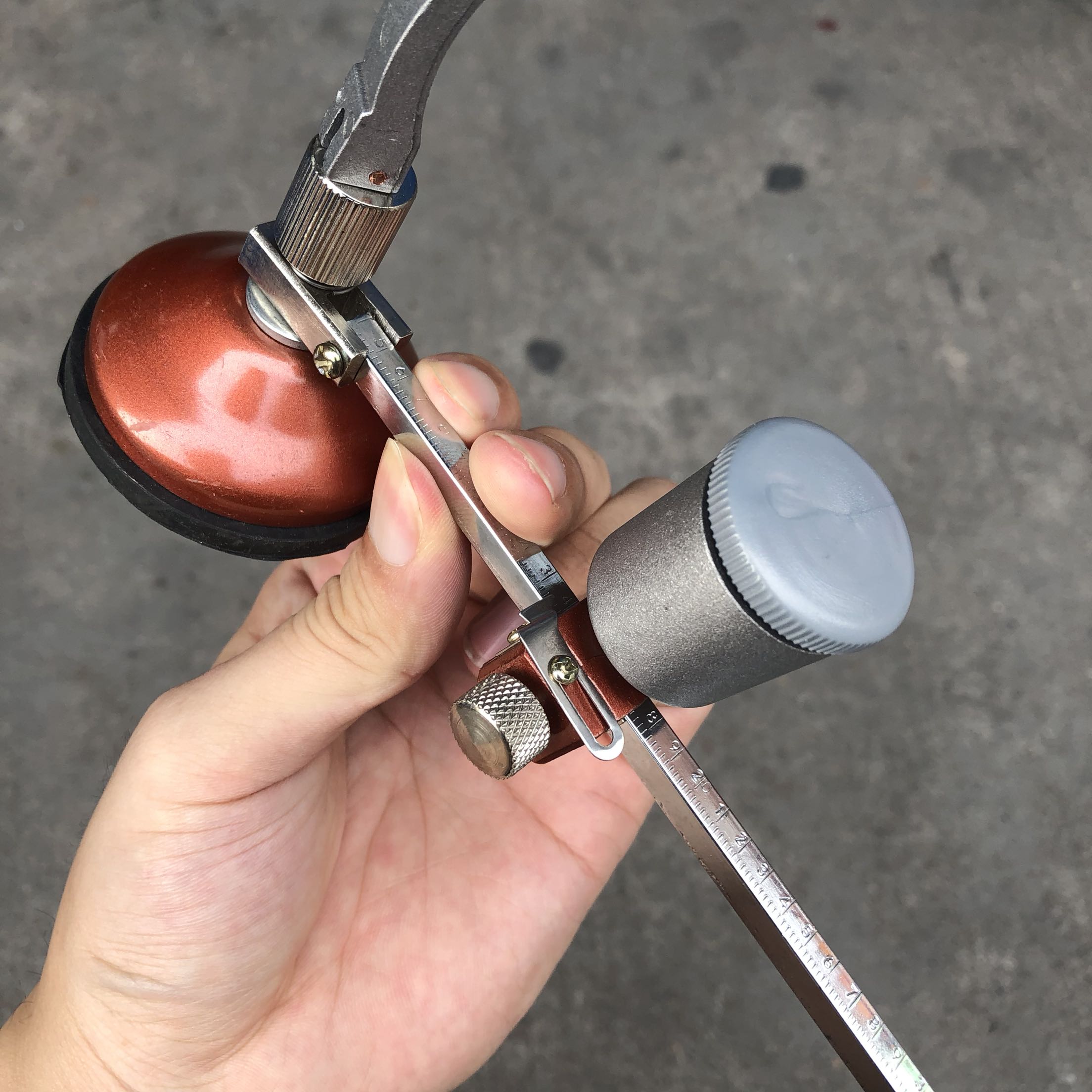 玻璃圆规刀窗户开孔器多功能家用油烟机排烟管划圆手动画割圆玻璃