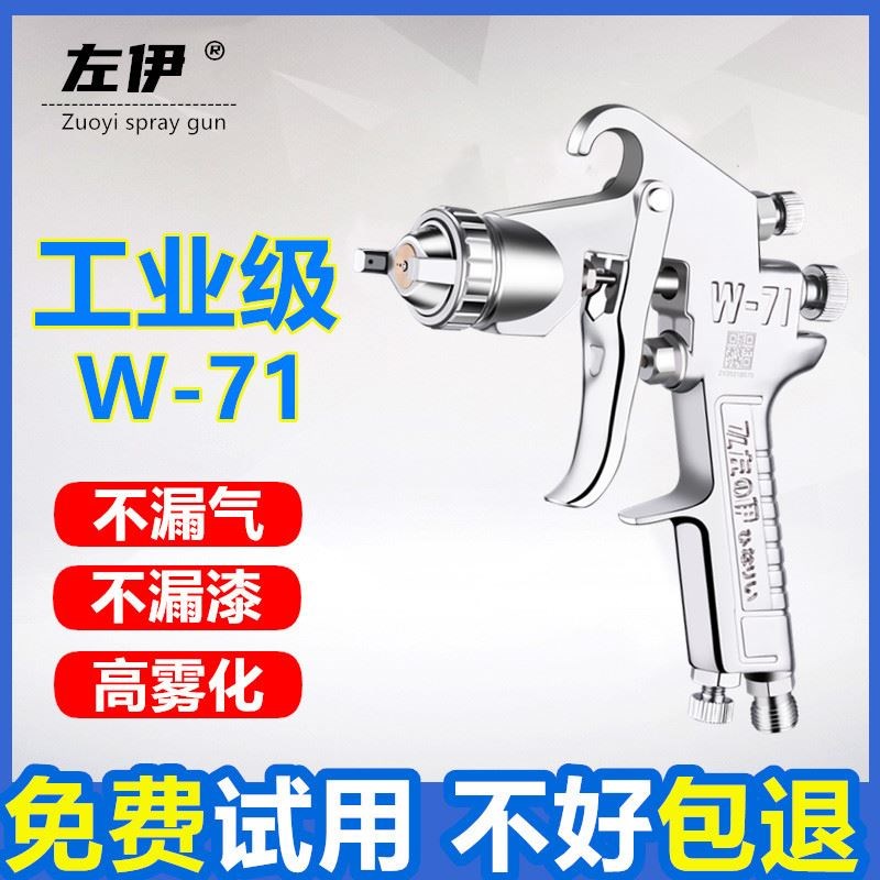 日本左伊W-101喷枪油漆喷抢 喷漆工具W-71家具汽车面漆气动喷漆枪