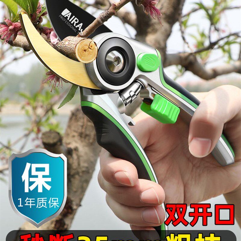 日本进口修枝剪园艺专用剪刀德国园林不锈钢修花果树省力花卉花剪