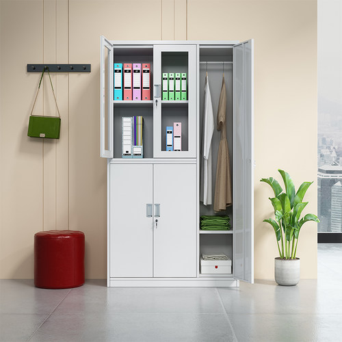 五门更衣柜5门文件资料存包柜铁皮储物柜员工宿舍挂衣换衣柜鞋柜