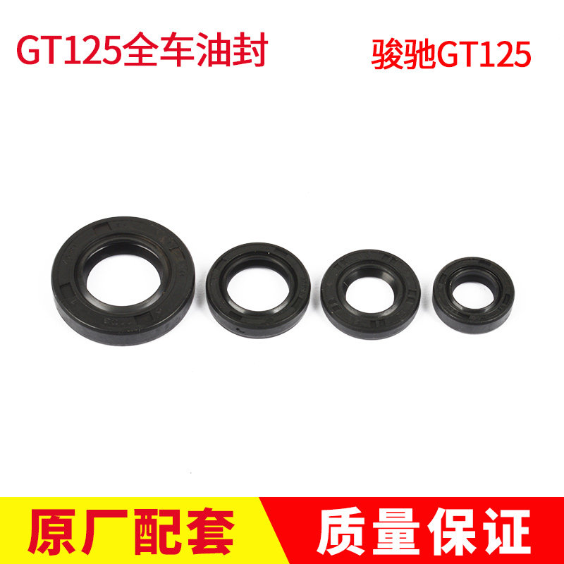 男装125摩托车骏驰GT125全车油封 QS125-5ABCEF发动机油封密封圈