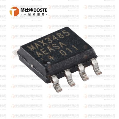 原装正品MAX3485AEASA+T 限摆率RS-485/422收发器 SOIC-8封装