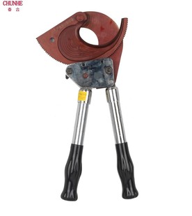 J52电缆剪齿轮断线钳 剪切铜铝电缆 机械电缆剪 手动棘轮开线剪刀