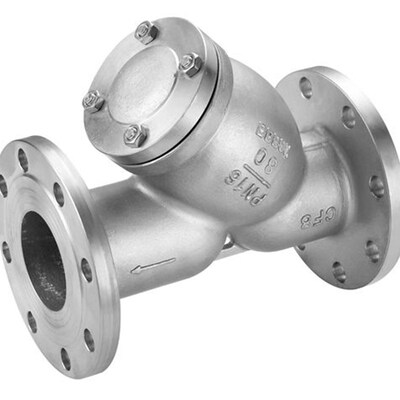 304不锈钢Y型过滤器 法兰过滤器鲜血梅花转板白条鸭诃 GL41WDN80