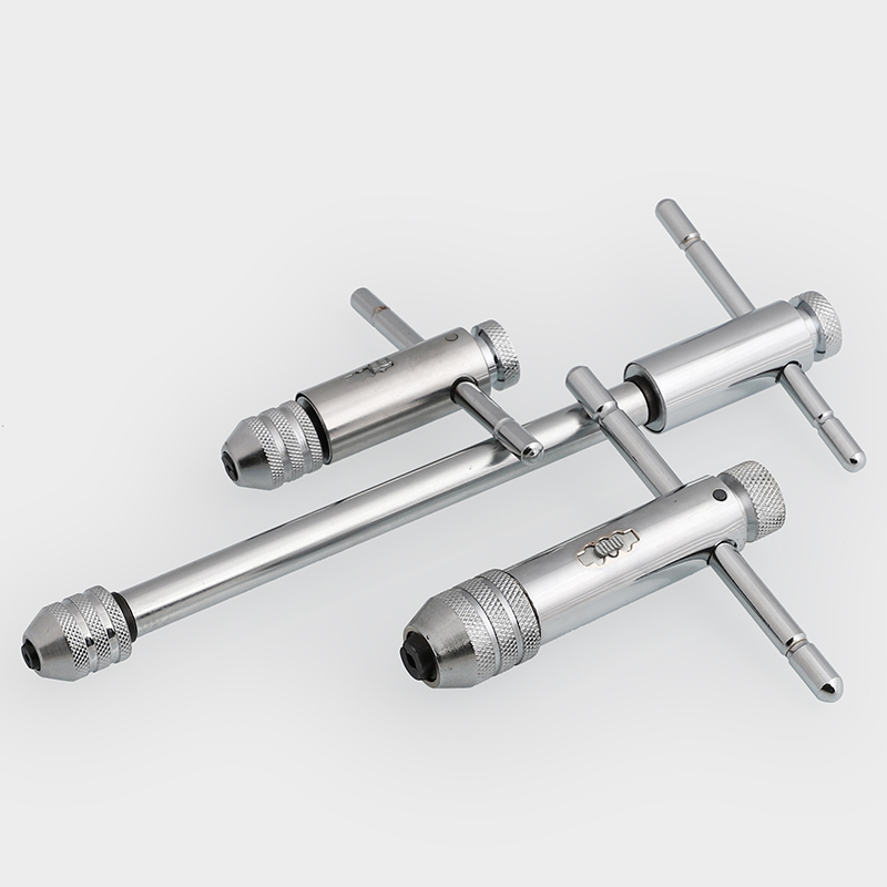 可调式棘轮丝锥扳手绞手丝攻扳手手动板手攻牙T型加长杆攻丝工具