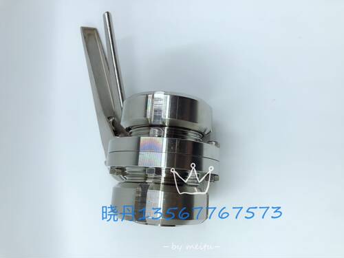 YAMA不锈钢鸭嘴蝶阀可调节蝶阀SMS螺纹蝶阀塑料手动拉杆快装蝶阀