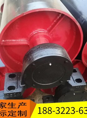 输送带 滚筒无动力外置主动滚筒改向滚筒包胶铸胶输送机 头轮定制