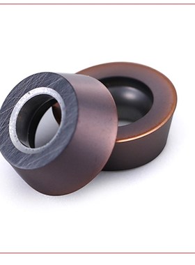 富士元数控刀片RDMT10T3硬质合金圆形铣刀片钢件不锈钢R5加厚刀粒